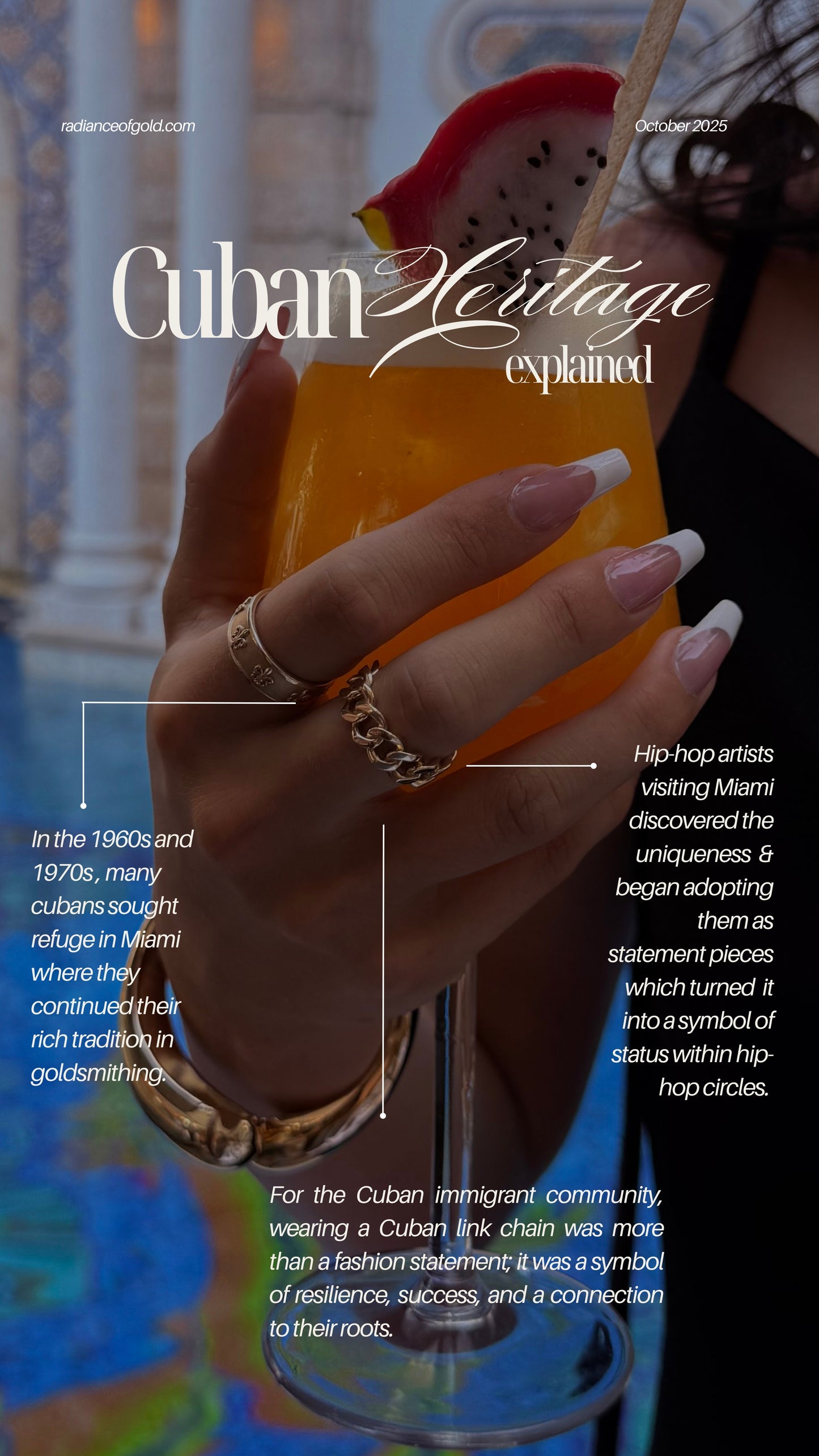 14k Gold, Cuban Link Ring