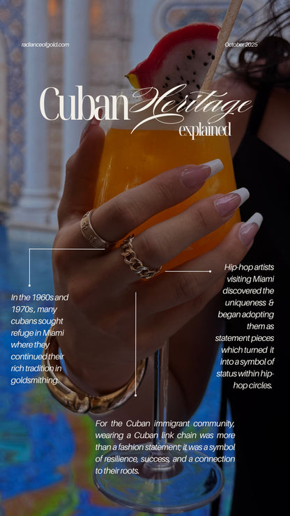 14k Gold, Cuban Link Ring