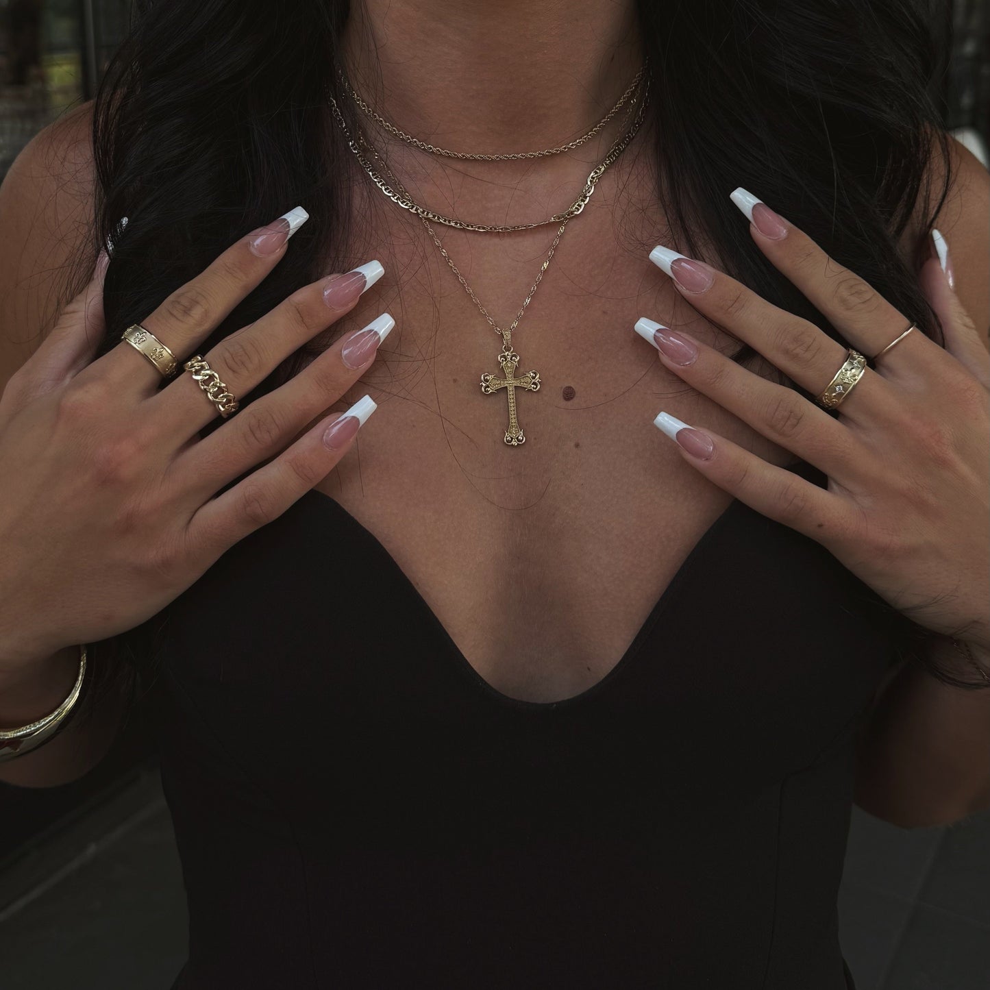 14k Solid Gold Band, Fleur De Lis Ring, Lab Grown Diamonds