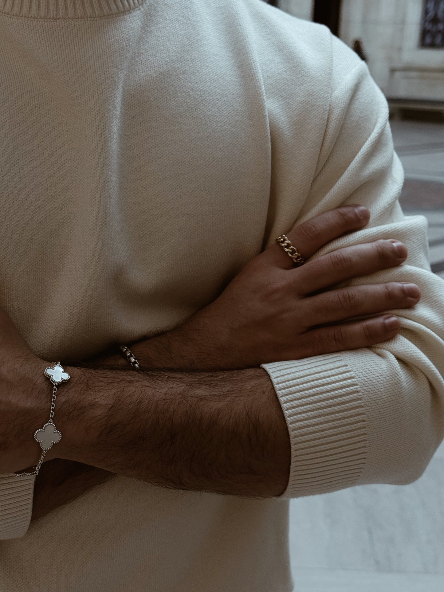 14k Gold, Cuban Link Ring