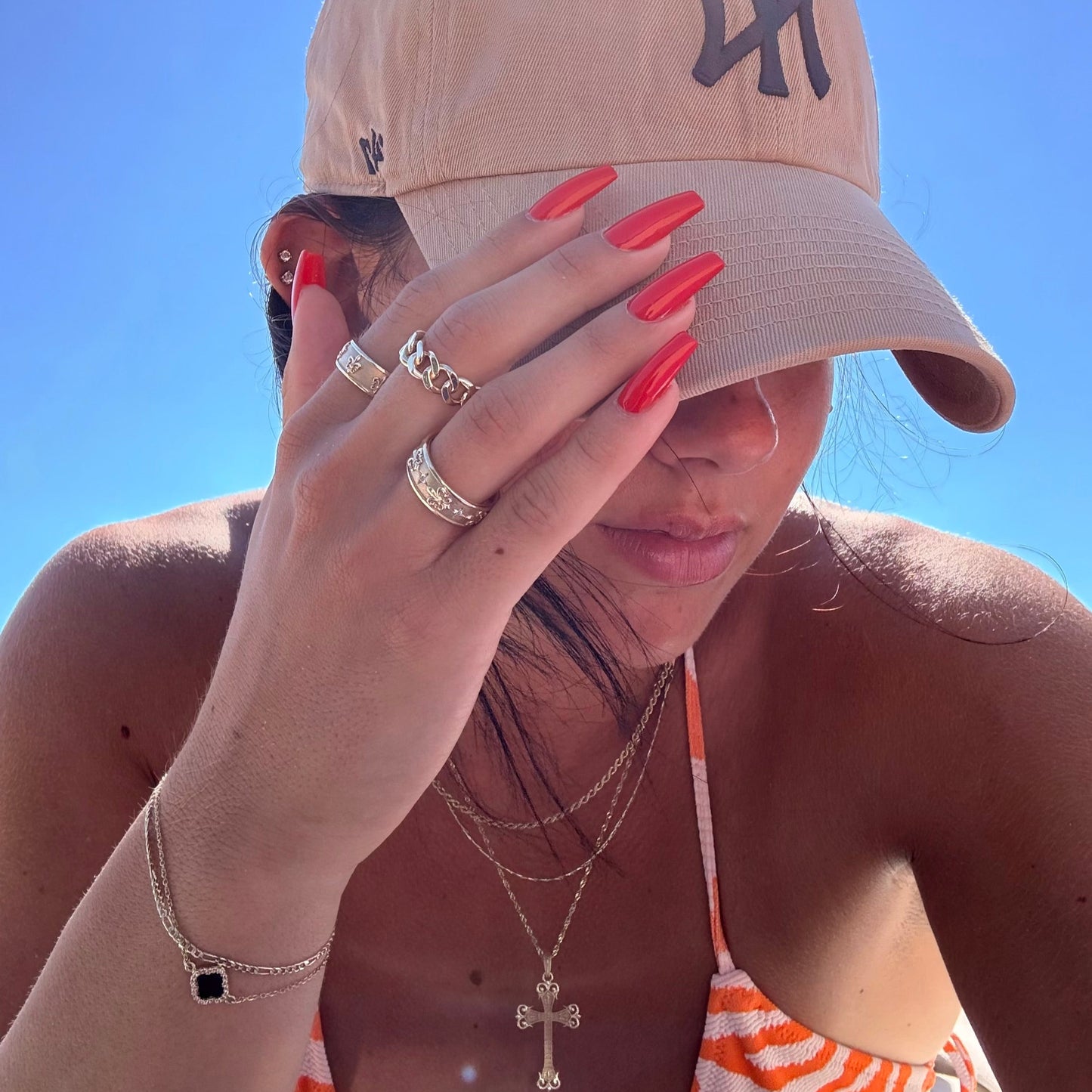 14k Gold, Cuban Link Ring