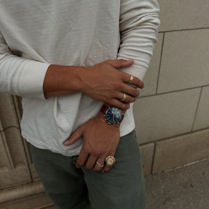 14k Solid Gold Band, Fleur De Lis Ring, Lab Grown Diamonds